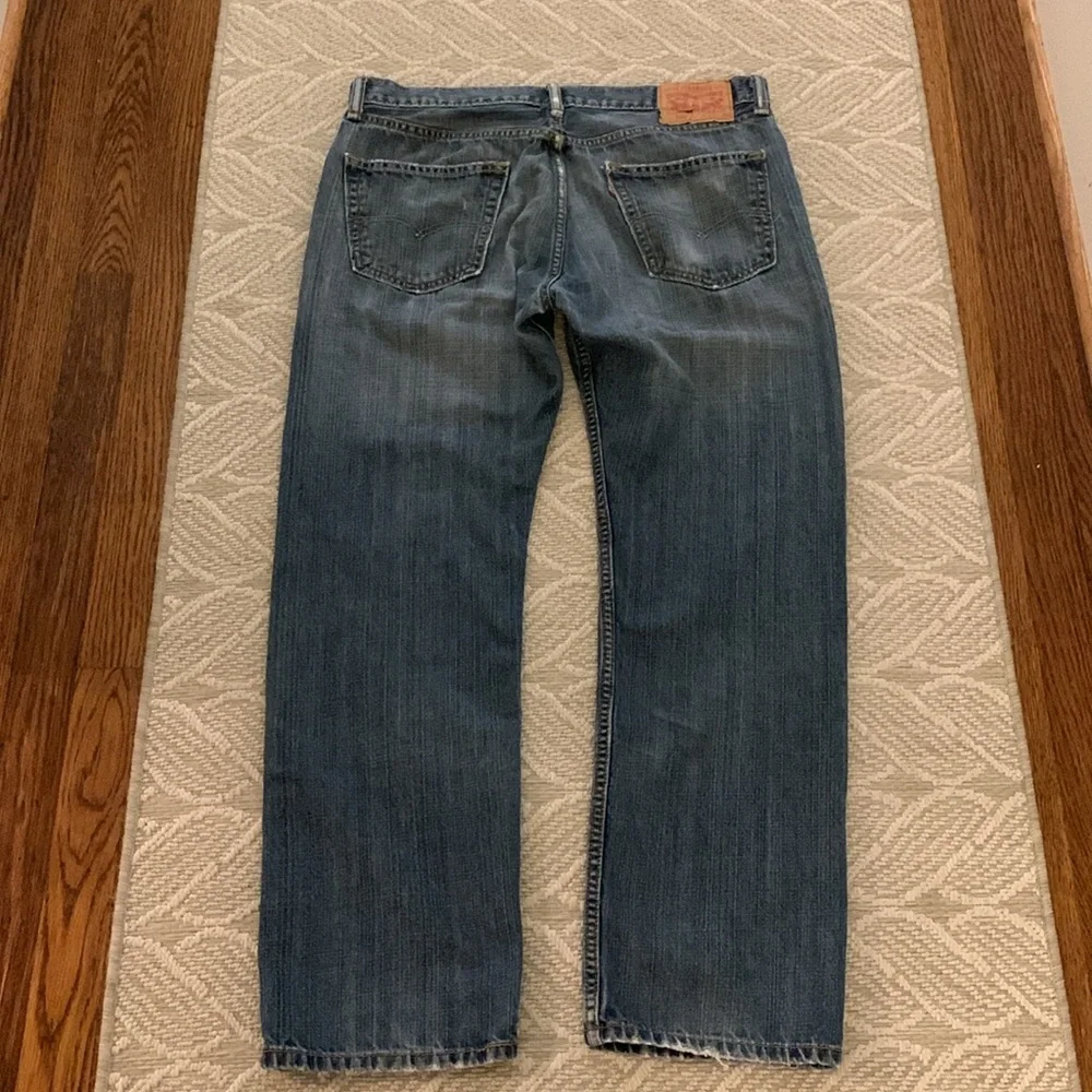 Levi’s 505 Denim Jeans 34 X 30, Red Tag, Button & Zip, See Pics & Description - Picture 2 of 16